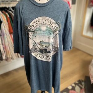 Pensacola Florida Graphic Tee - Blue